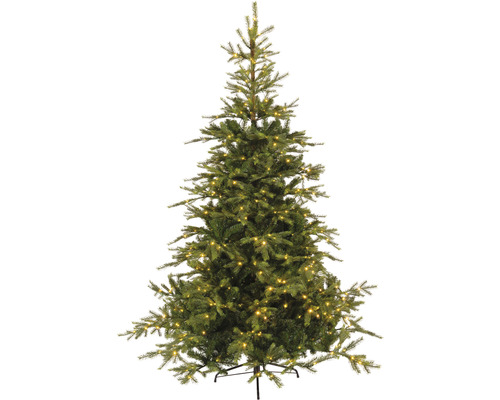 Christbaum Everlands Grandis Kunststoff Ø 132 cm Höhe: 180 cm inkl. LED grün Künstlicher Weihnachtsbaum mit Beleuchtung