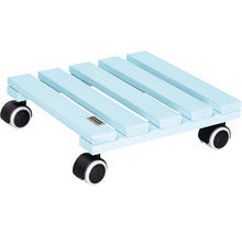 Pflanzenroller aus Holz mit Rollen