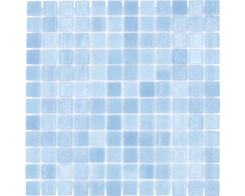 Glasmosaik VP501PUR 31,6x31,6 cm für Poolbau blau