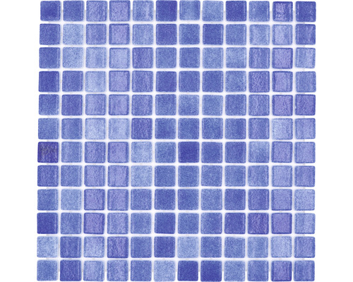 Glasmosaik VP508PAT 31,6x31,6 cm für Poolbau blau matt