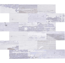 Fliesenmosaik in Holzoptik für Wand und Boden