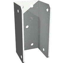 Pfostenträger aus Metall mit Bohrlöchern zur Befestigung