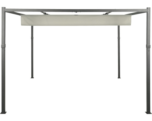 Metallpavillon mit einziehbarem Seitenteil