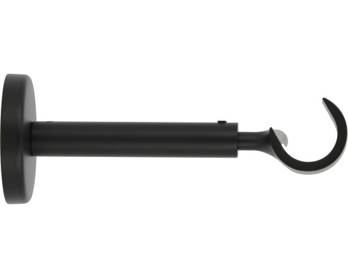 Träger 1-läufig für Premium Black Line schwarz Ø 20 mm 11 - 15 cm lang 1 Stk.