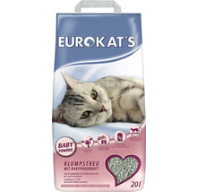 Katzenstreu EUROKATS Babypuder 100% Naturton, 20 l ca. 20 kg