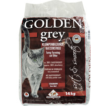 Katzenstreu Golden Grey mit Babypuderduft 14 kg
