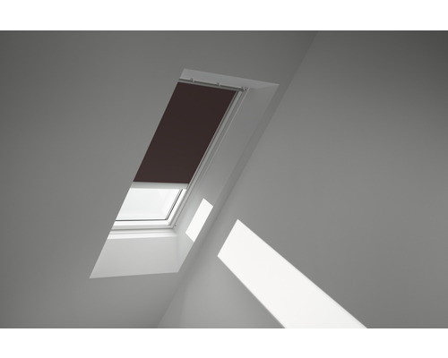 Velux Verdunkelungsrollo solarbetrieben dunkelbraun uni DSL C02 4559SWL