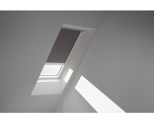 Velux Verdunkelungsrollo solarbetrieben taupe uni DSL C02 4577SWL