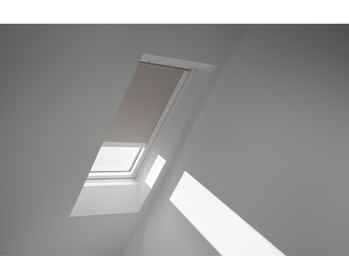 Velux Verdunkelungsrollo solarbetrieben hell-taupe uni DSL C02 4580SWL