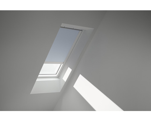 Velux Verdunkelungsrollo solarbetrieben himmelblau uni DSL C02 4576S