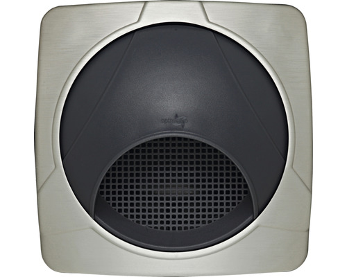 Quadratische Außenleuchte mit runder Aussparung für den Außenbereich