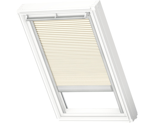 Velux Wabenplissee-Faltstore elektrisch elfenbein uni FMC C02 1166SWL