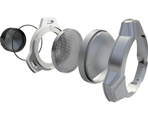 Explosionsdarstellung eines Teichfilter-Zubehörs