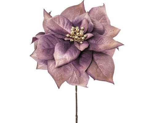 Kunstblume Weihnachtsstern Höhe: 56 cm lila