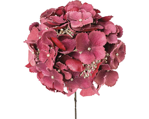 Kunstblume Hortensie Höhe: 61 cm rot