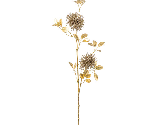 Kunstblume Alliumzweig Höhe: 76 cm gold