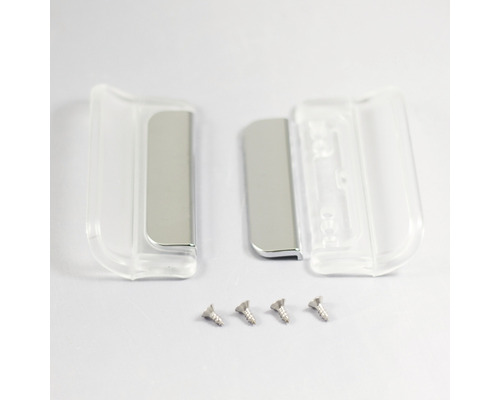 Griff Breuer Fara 4 für Faltttür transparent/chrom für 4 mm Glasstärke