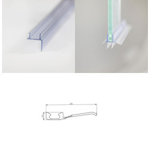Duschdichtung für Glasduschen mit Maßangaben