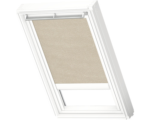 Velux Tageslichtrollo solarbetrieben sandbeige gepunktet RSL C02 4171S