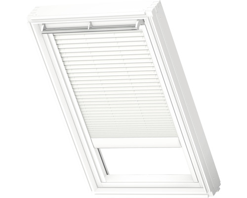 Velux Plissee-Faltstore solarbetrieben weiß uni FSL C02 1016SWL