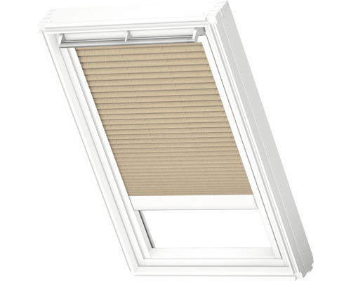 Velux Plissee-Faltstore solarbetrieben sandbeige uni FSL C02 1277S