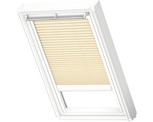 Velux Plissee-Faltstore solarbetrieben cremebeige uni FSL C02 1278S