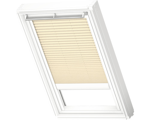 Velux Plissee-Faltstore elektrisch cremebeige uni FML C02 1278SWL