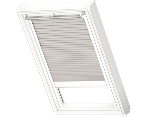 Velux Plissee-Faltstore elektrisch silbergrau uni FML C02 1284S