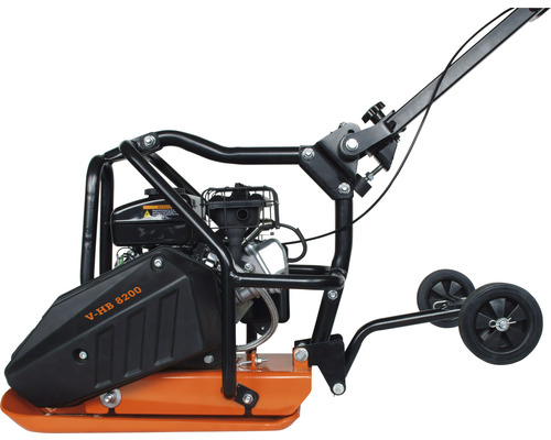 Rüttelplatte mit Rädern für Bodenverdichtungsarbeiten