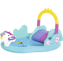 Aufblasbares Planschbecken mit Rutsche und Einhornfigur