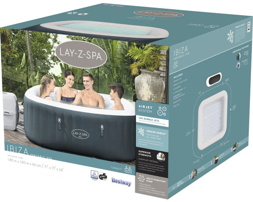 Verpackung des Lay-Z-Spa Ibiza Portable Whirlpools