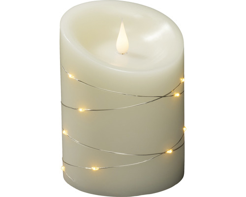 Dekorative LED-Kerze mit Lichterkette