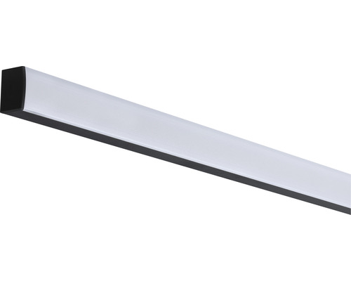 Paulmann Aluminium Profil mit weißem Diffusor Square alu/schwarz 2,0 m LED-Leuchte