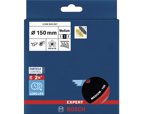 Bosch EXPERT Schleifscheibe mit 150 Millimeter Durchmesser Verpackung
