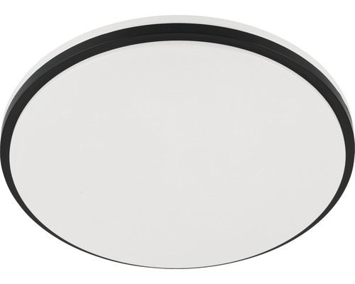 Runde Deckenleuchte mit schwarzem Rand