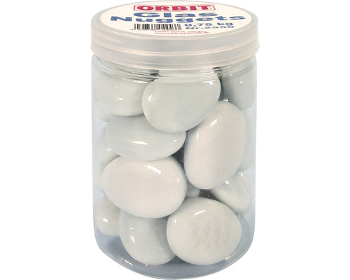 Glasnuggets in einer durchsichtigen Dose, 0,75 Kilogramm