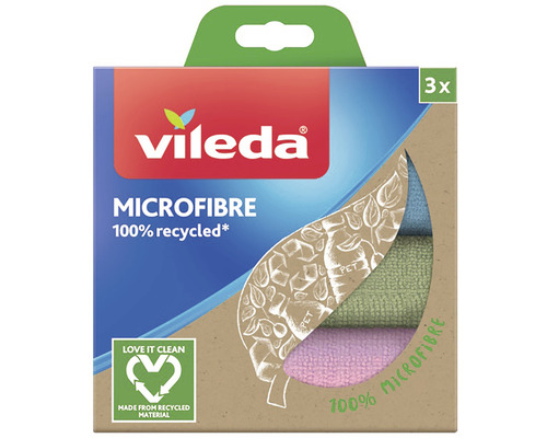 Microfaser Reinigungstuch Vileda 3er 100% recycelt Microfaser Reinigungstuch Vileda 3er 100% recycelt