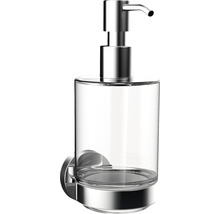 Seifenspender zur Wandmontage aus Glas und Metall