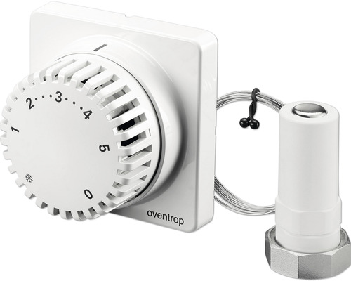 Thermostat Oventrop Uni FH 1012295 mit Fernverstellung und Kapillarrohr 2000 mm weiß