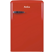 Roter Amica Kühlschrank mit Griff