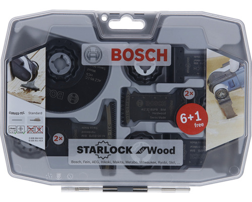 Bosch Starlock Holzsägeblatt Set in transparenter Verpackung