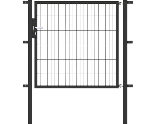 Einzeltor ALBERTS Flexo 125 x 120 cm Typ 6/5/6 Rahmen 40x40 inkl. Pfosten 6 x 6 cm anthrazit