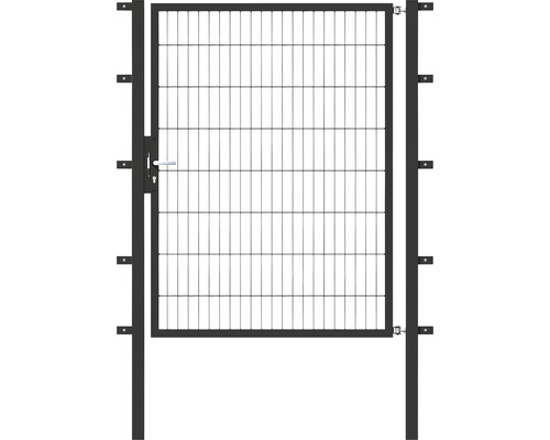 Einzeltor ALBERTS Flexo 125 x 160 cm Typ 6/5/6 Rahmen 40x40 inkl. Pfosten 6 x 6 cm anthrazit