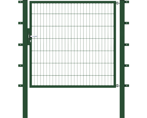 Einzeltor ALBERTS Flexo 150 x 140 cm Typ 6/5/6 Rahmen 40x40 inkl. Pfosten 8 x 8 cm grün