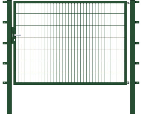 Einzeltor ALBERTS Flexo 200 x 140 cm Typ 6/5/6 Rahmen 40x40 inkl. Pfosten 8 x 8 cm grün