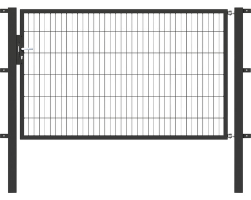 Einzeltor ALBERTS Flexo 200 x 120 cm Typ 6/5/6 Rahmen 40x40 inkl. Pfosten 8 x 8 cm anthrazit