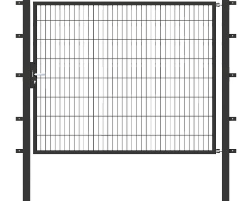 Einzeltor ALBERTS Flexo 200 x 160 cm Typ 6/5/6 Rahmen 40x40 inkl. Pfosten 8 x 8 cm anthrazit