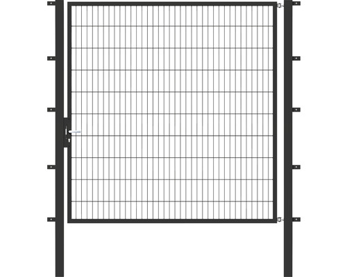 Einzeltor ALBERTS Flexo 200 x 200 cm Typ 6/5/6 Rahmen 40x40 inkl. Pfosten 8 x 8 cm anthrazit