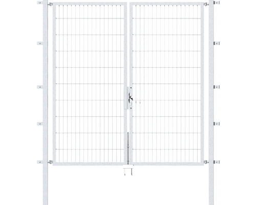 Doppeltor Flexo 197 x 200 cm silber