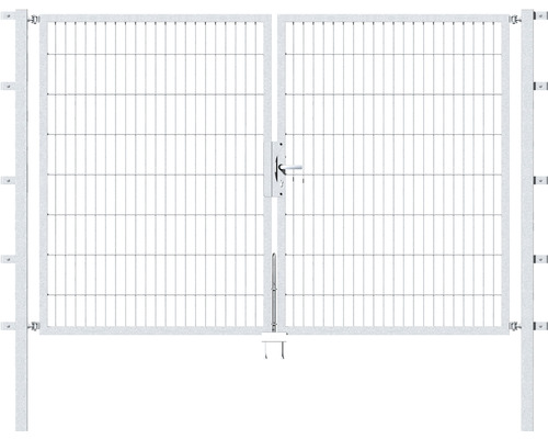 Doppeltor ALBERTS Flexo 250 x 160 cm Typ 6/5/6 Rahmen 40x40 inkl. Pfosten 6 x 6 cm feuerverzinkt